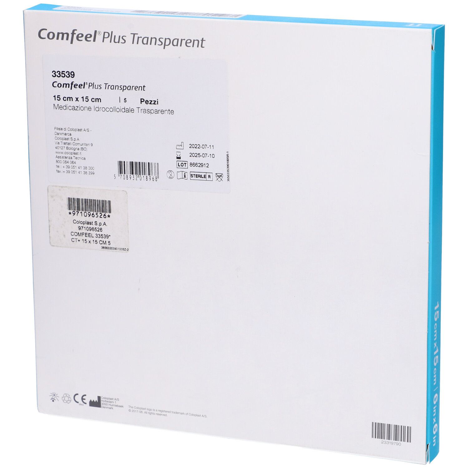 Comfeel Plus Trasp 15X15 5Pz