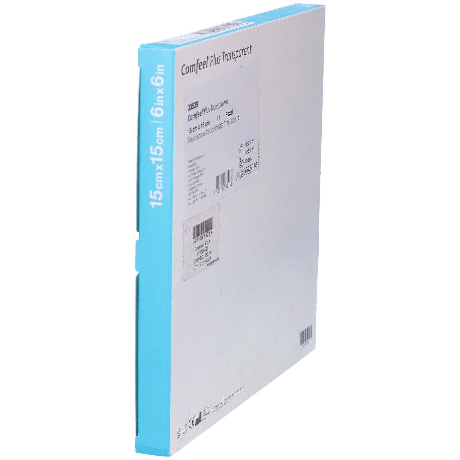 Comfeel Plus Trasp 15X15 5Pz