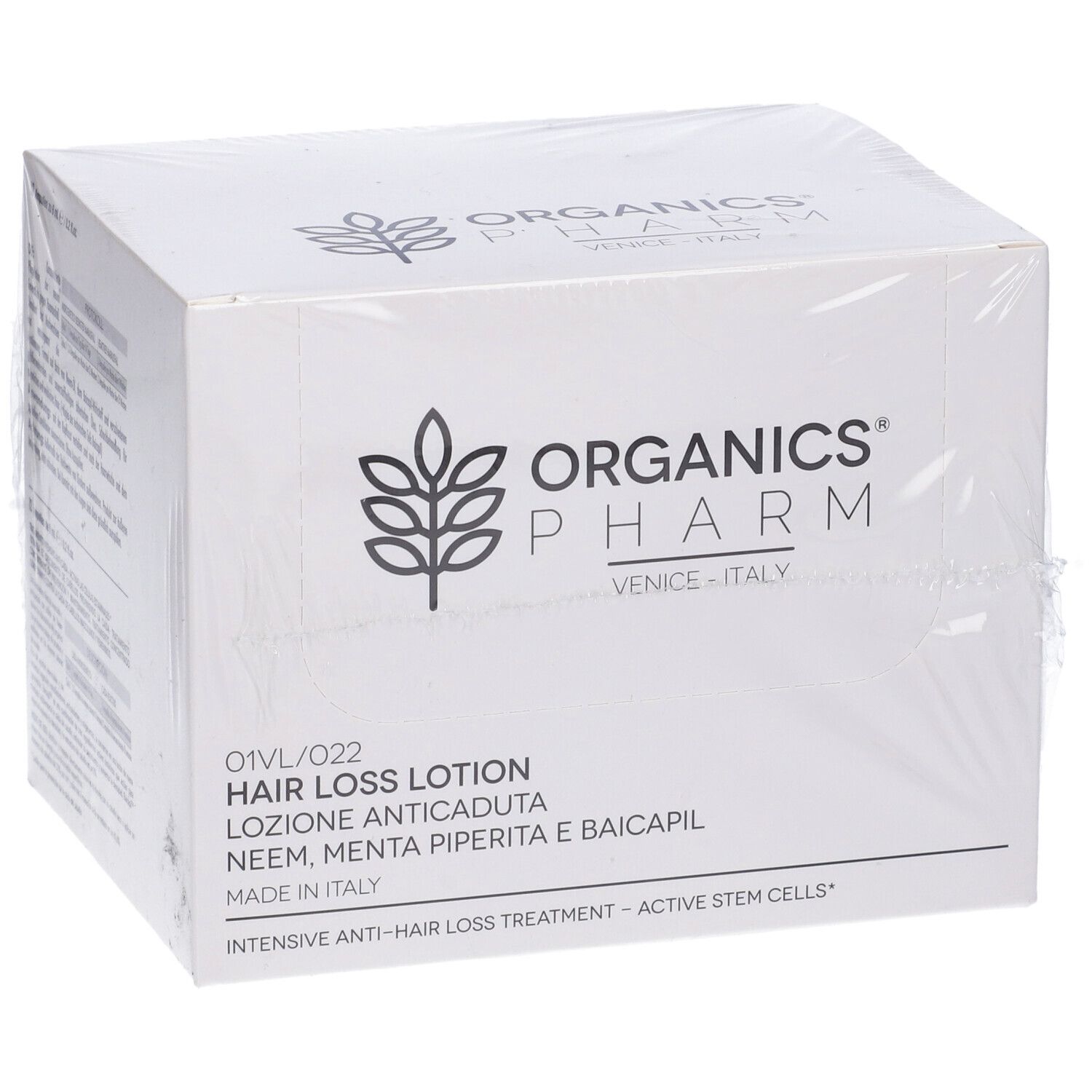 Organics Pharm Hair Loss Lotion Neem Oil, Peppermint And Baicapil 12 Fiale Da 6 Ml