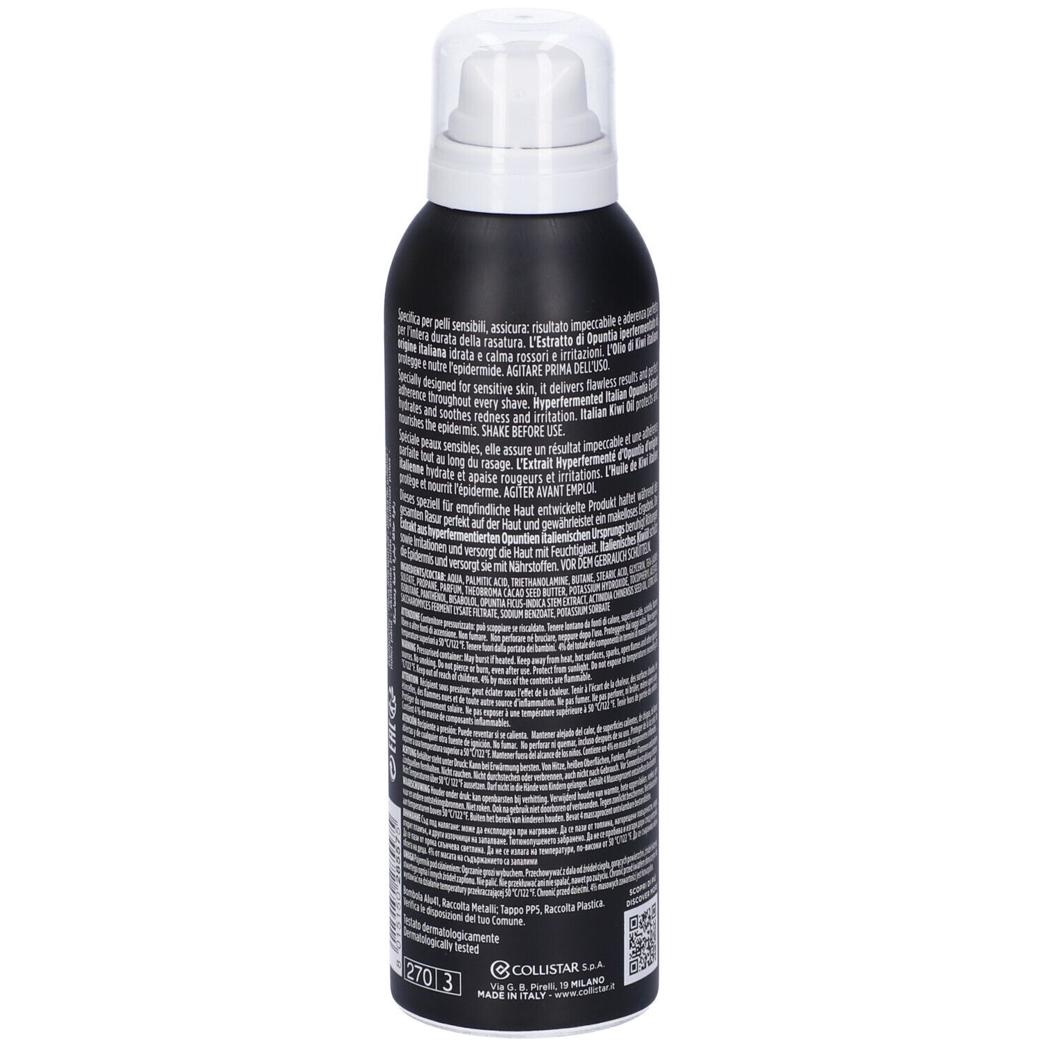 Linea Uomo Schiuma Da Barba Aderenza Perfetta Pelli Sensibili 200 Ml