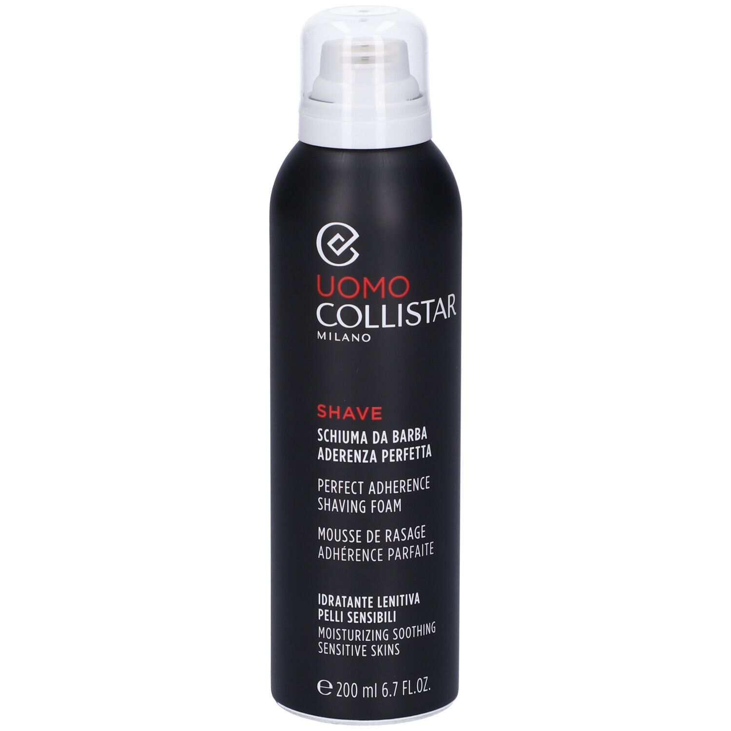 Linea Uomo Schiuma Da Barba Aderenza Perfetta Pelli Sensibili 200 Ml
