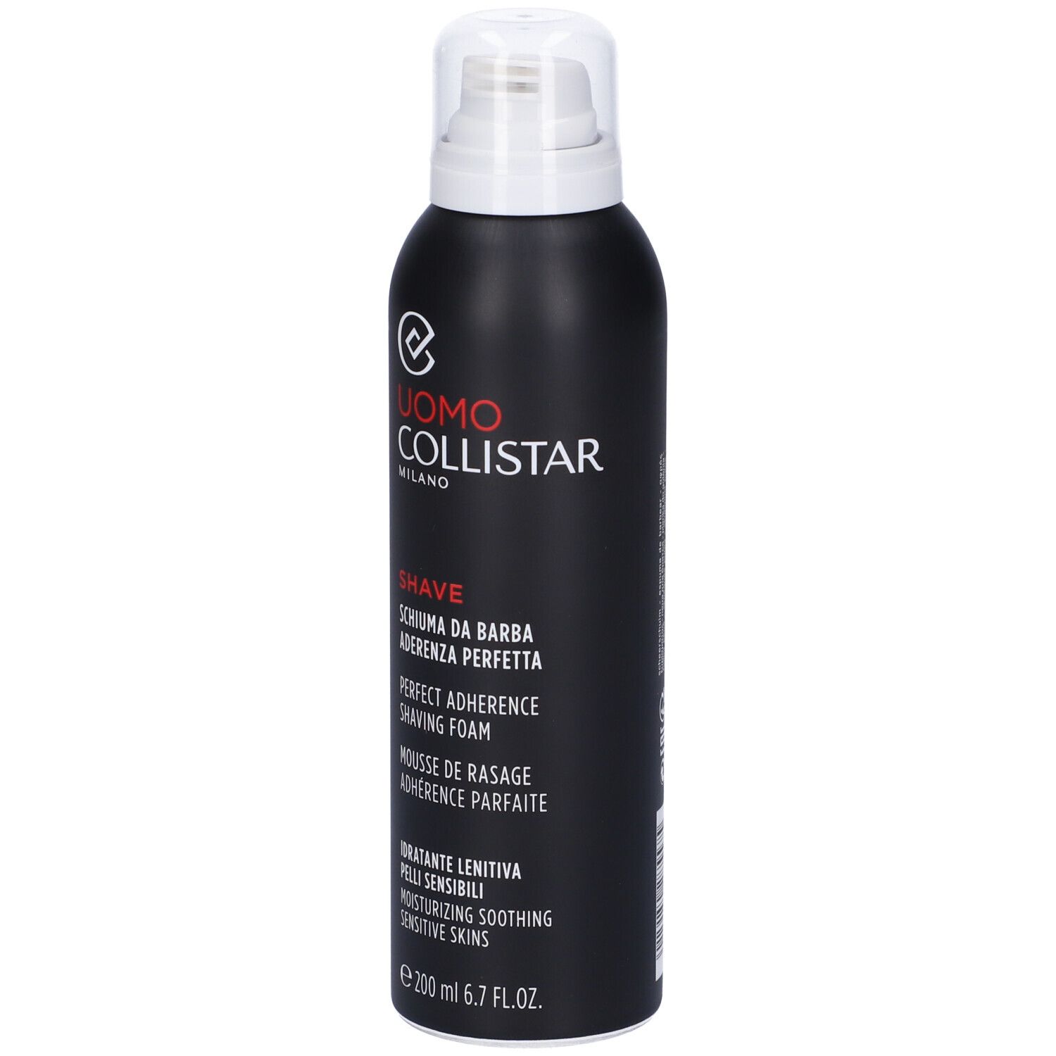Linea Uomo Schiuma Da Barba Aderenza Perfetta Pelli Sensibili 200 Ml