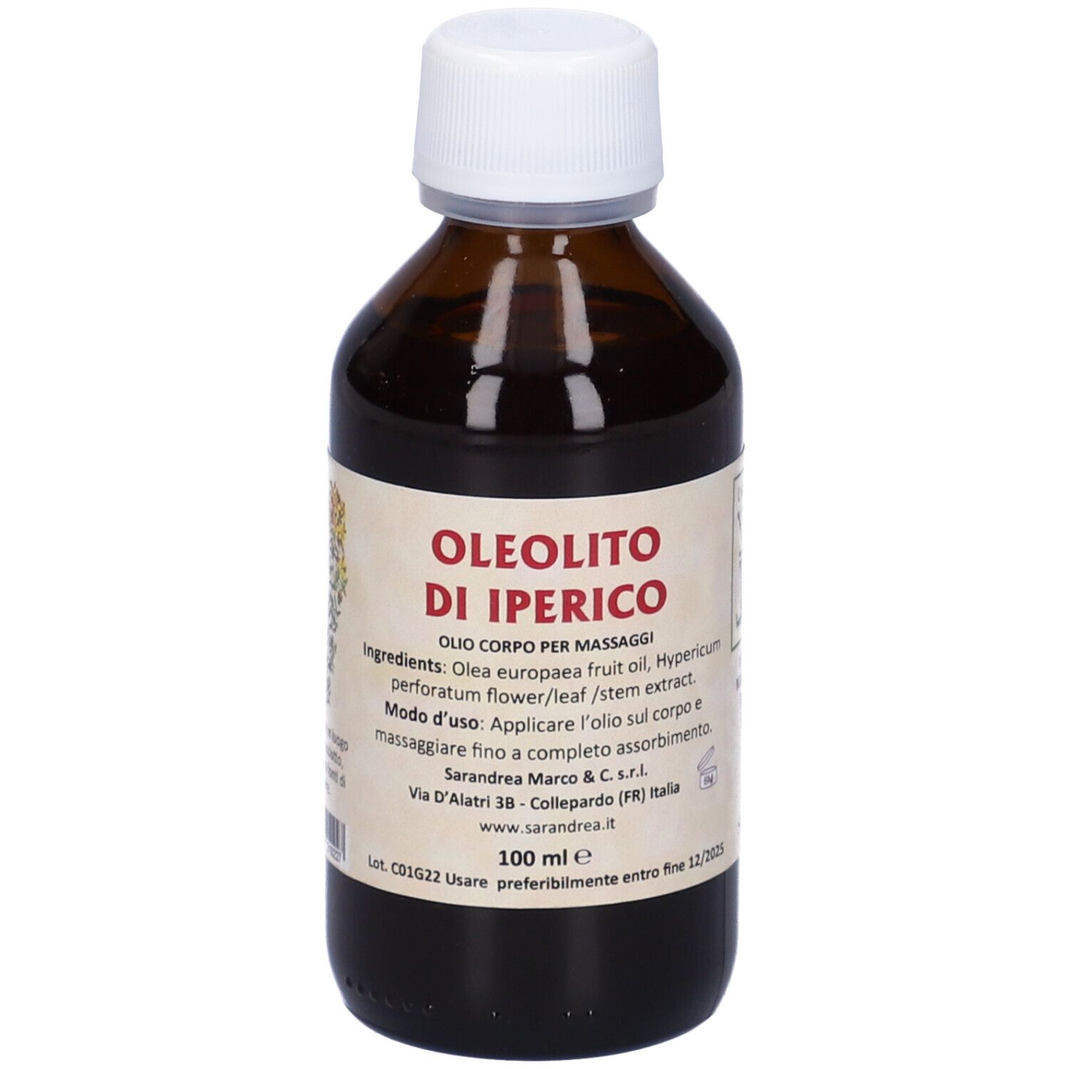 Oleolito Di Iperico 100Ml