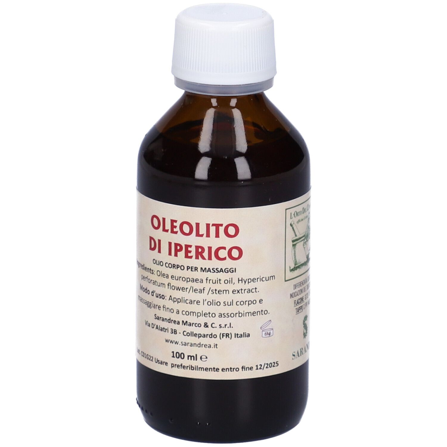 Oleolito Di Iperico 100Ml
