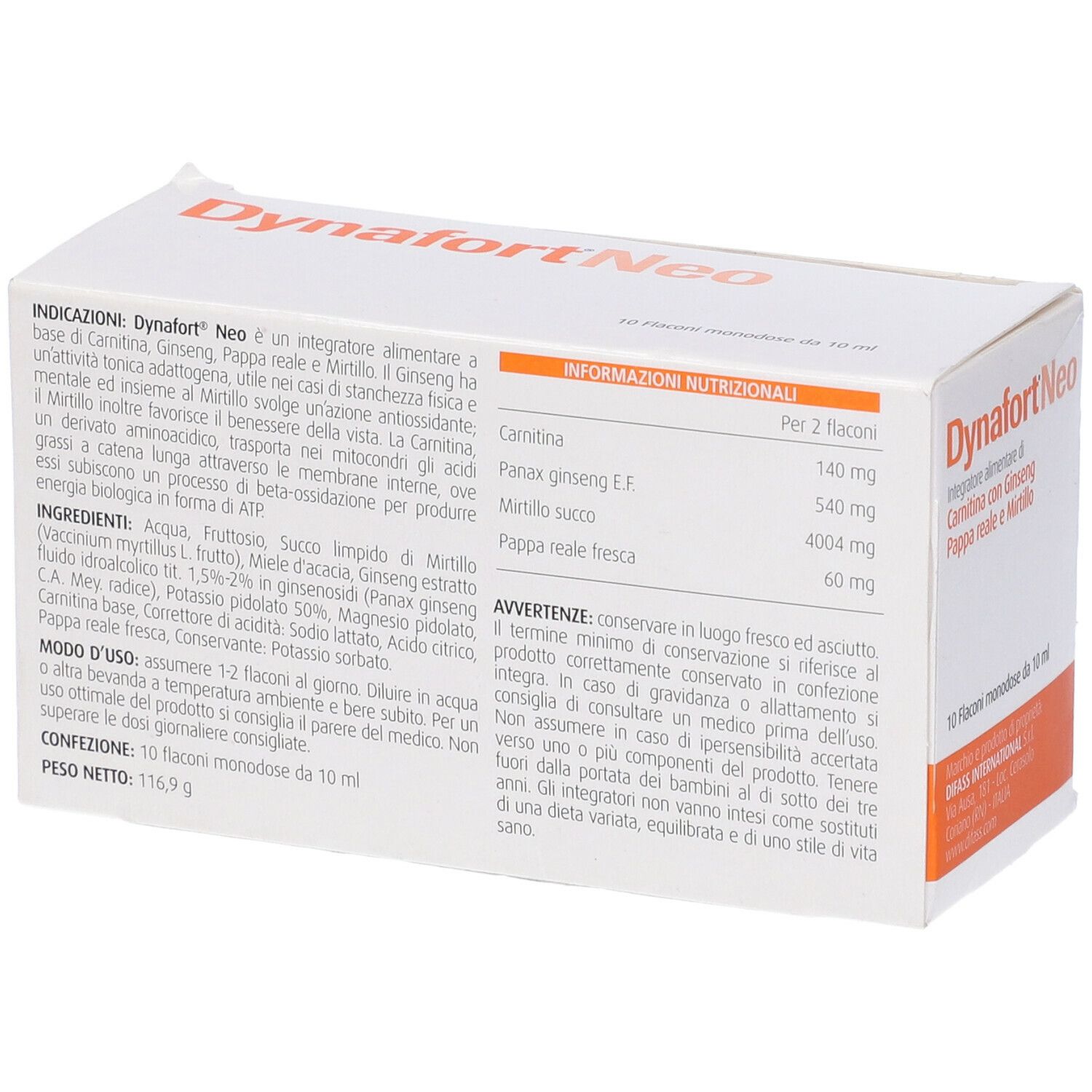 Dynafort Neo 10 Flaconcini 10 Ml