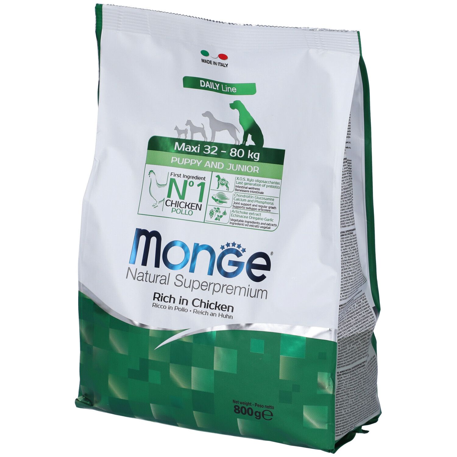 Monge Daily Line per Cani Maxy Puppy & Junior con Pollo 800g