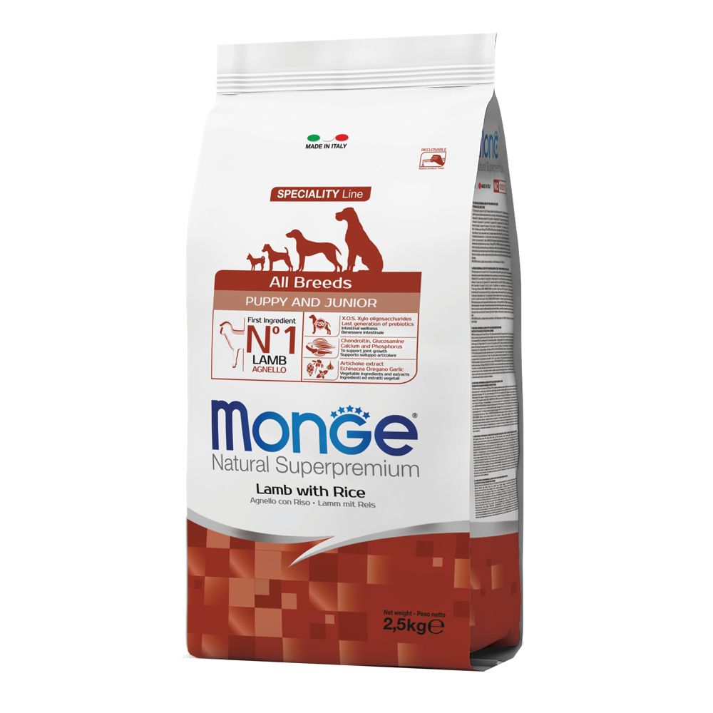 Monge All Breeds Puppy Agnello & Riso 2500 G