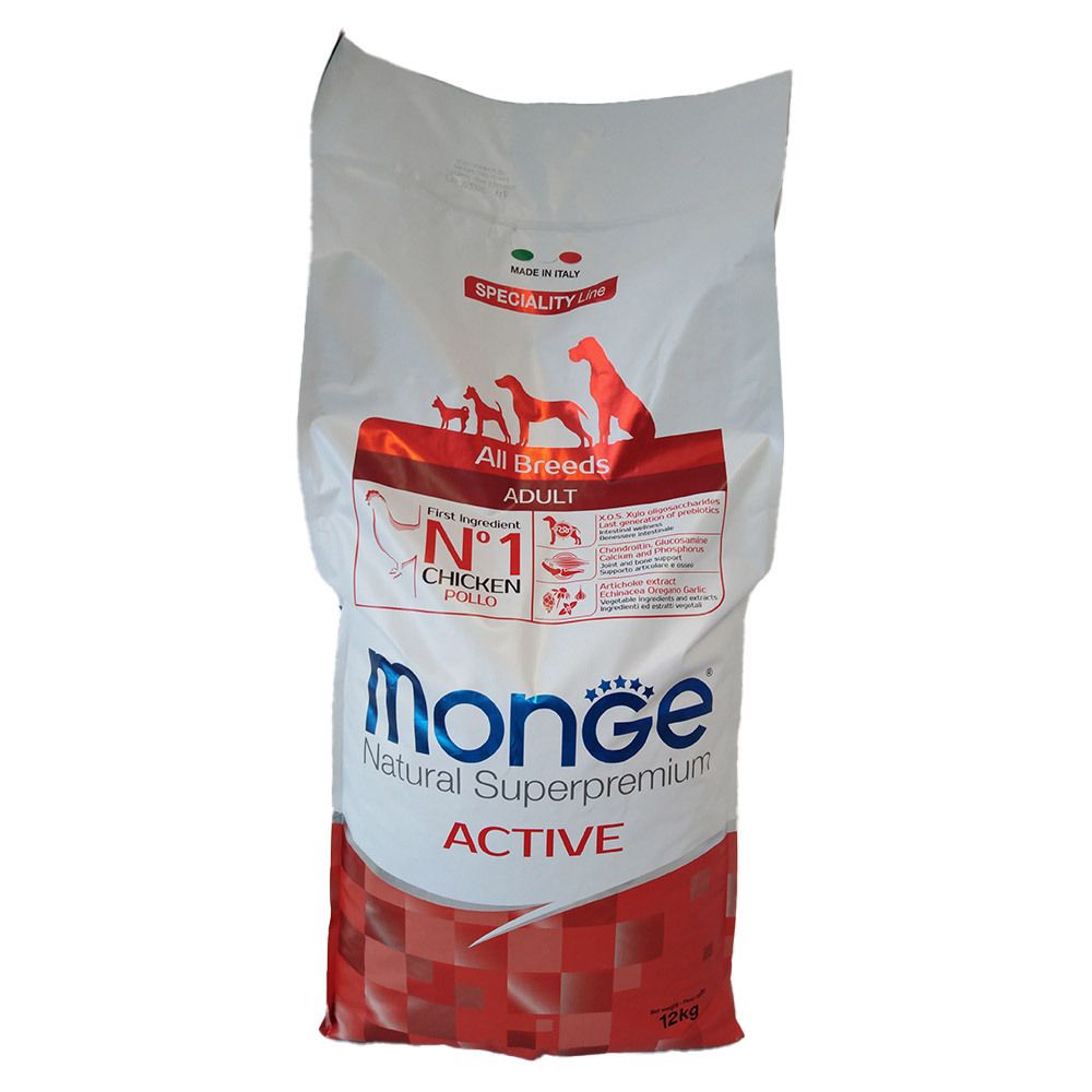 Monge All Breeds Adult Active Pollo 12 Kg