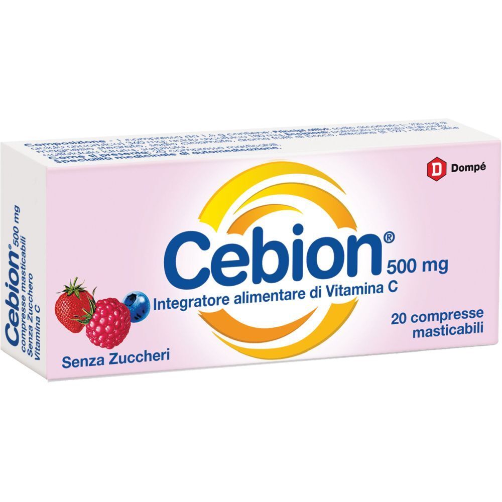 Cebion® Compresse Masticabili Gusto Frutti Rossi Senza Zucchero