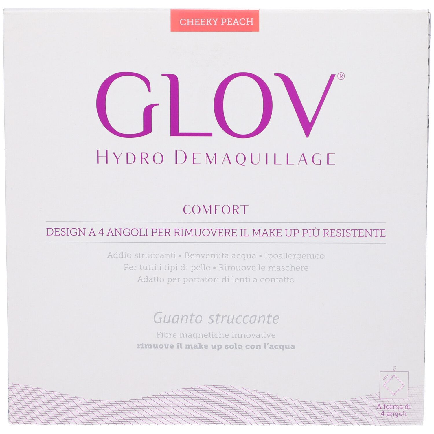 Glov Comfort Guanto Struccante Colore Cheeky Peach