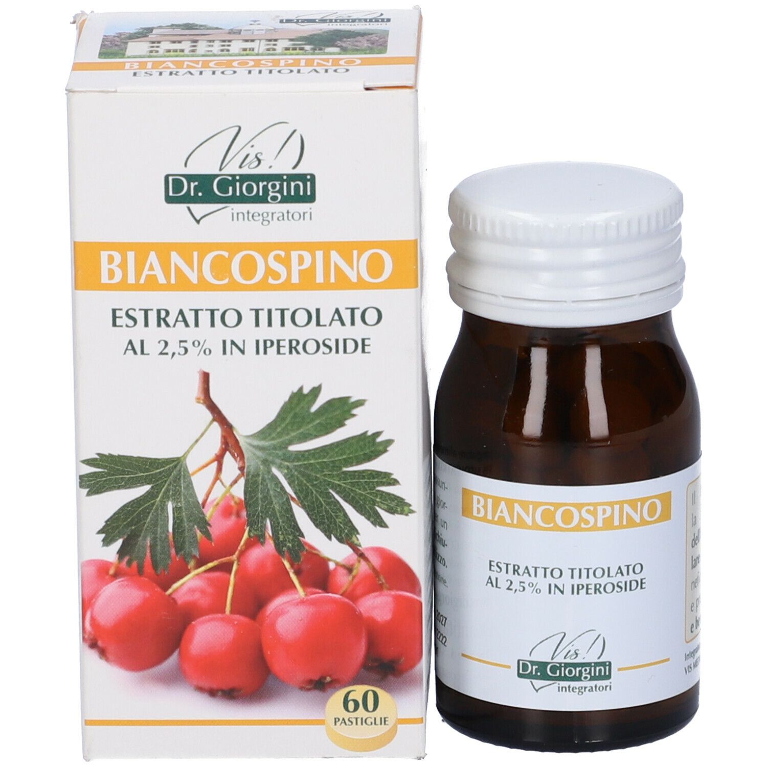 Biancospino Estratto Titolato 60 Pastiglie