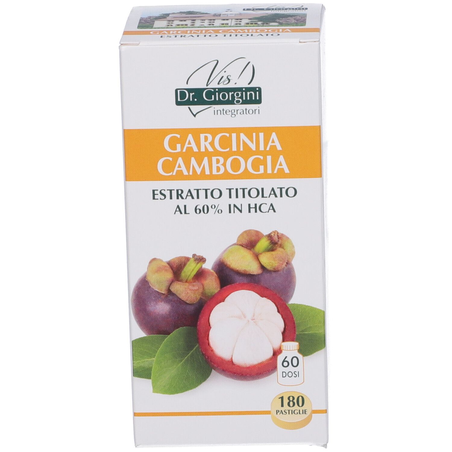 Garcinia Cambogia Estratto Titolato 60% Hca 180 Pastiglie