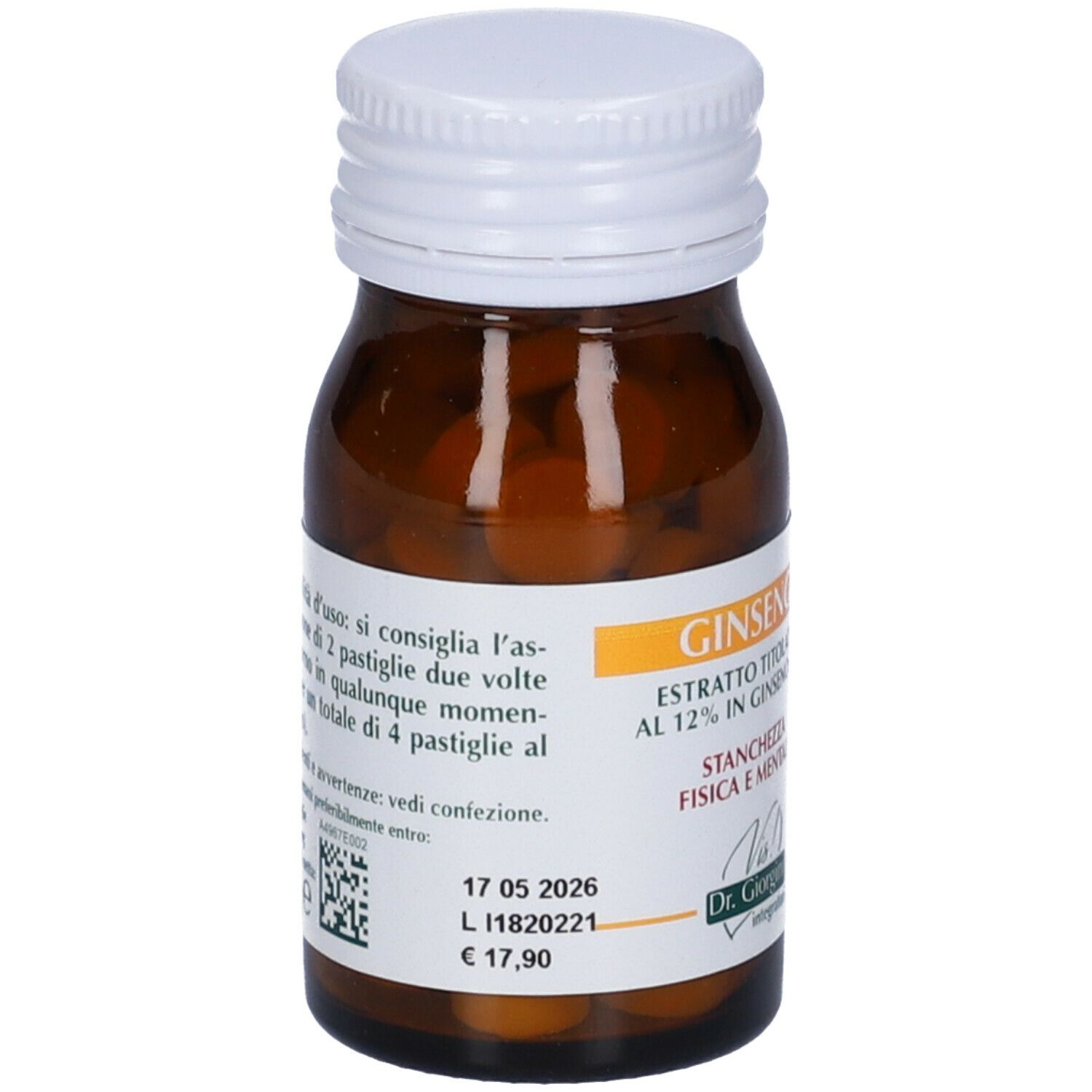 Ginseng Estratto Titolato 60 Pastiglie