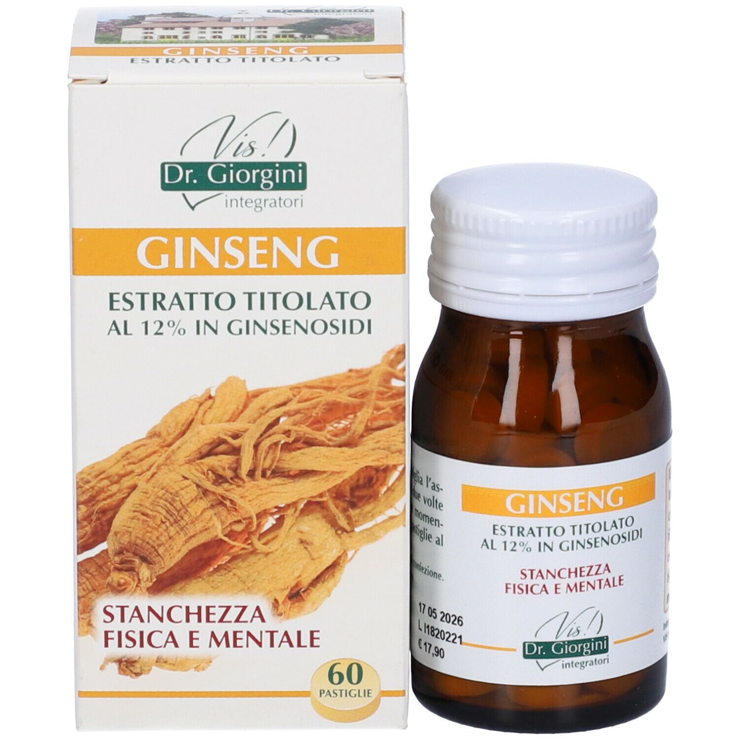 Ginseng Estratto Titolato 60 Pastiglie