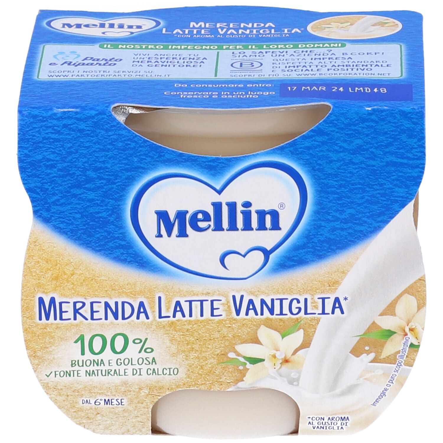 Mellin Mer Latte Van 2X100G