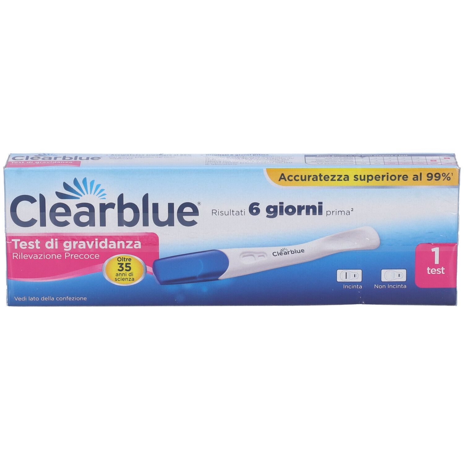 Clearblue® Test di Gravidanza Rivelazione Precoce