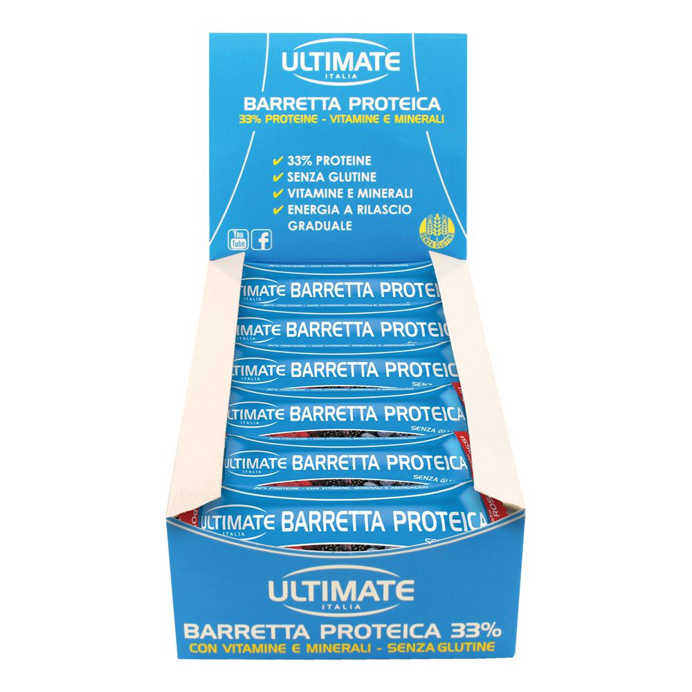 ULTIMATE Barretta Proteica 33% Gusto Frutti Rossi