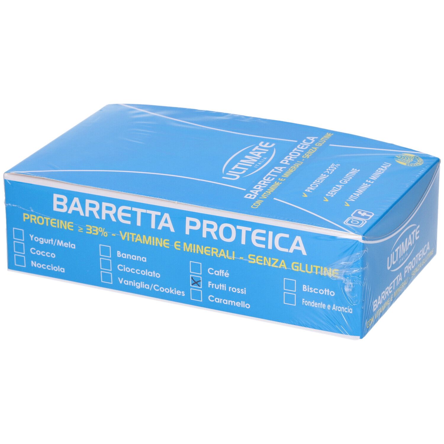 ULTIMATE Barretta Proteica 33% Gusto Frutti Rossi