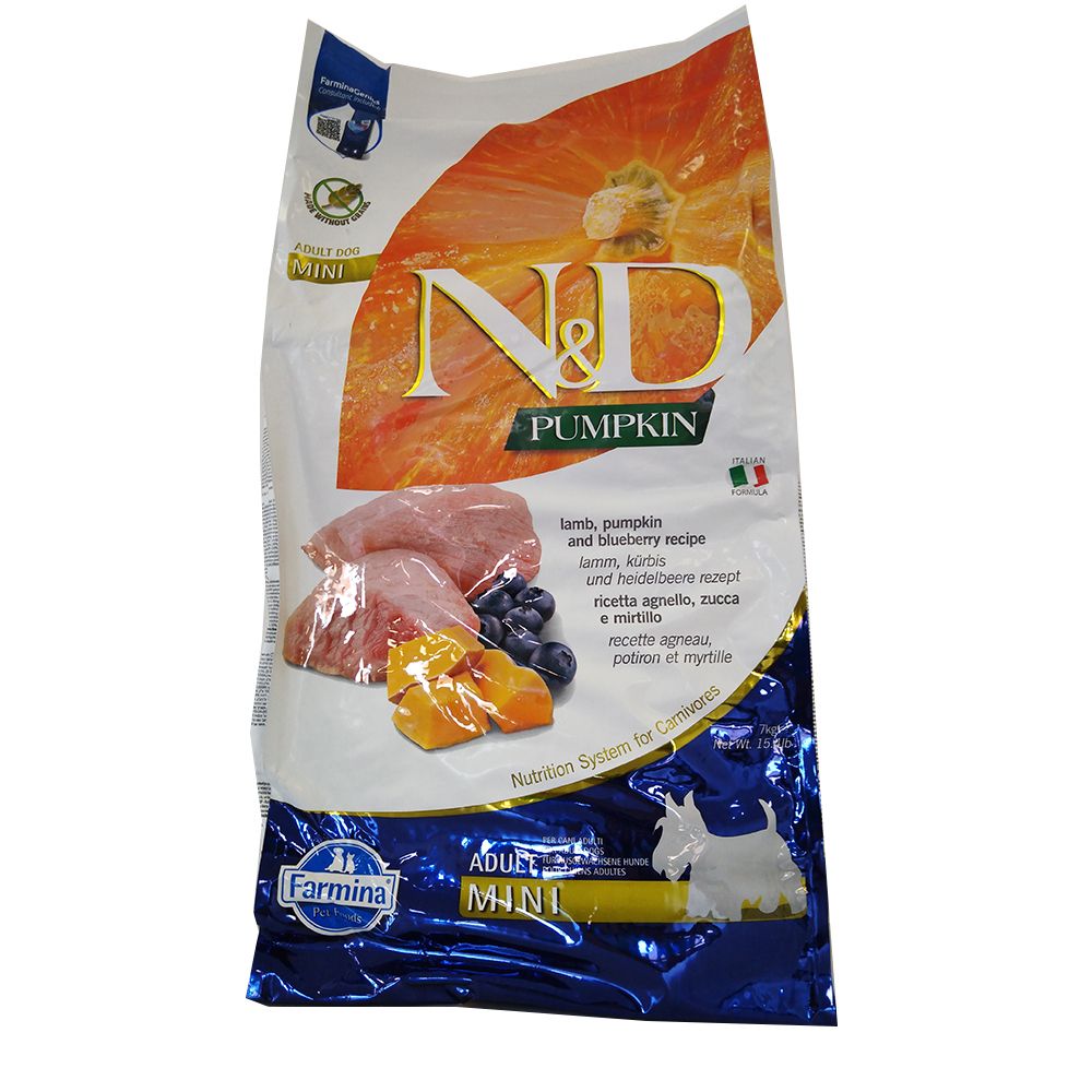 Farmina® N&D Pumpkin Canine Lamb & Blueberry - Adult Mini