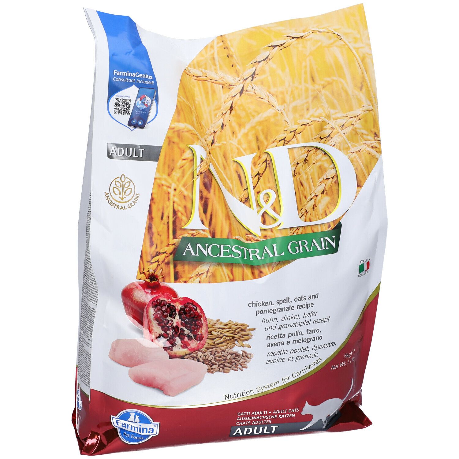 Farmina® N&D Ancestral Grain Feline Chicken & Pomegranate Adult