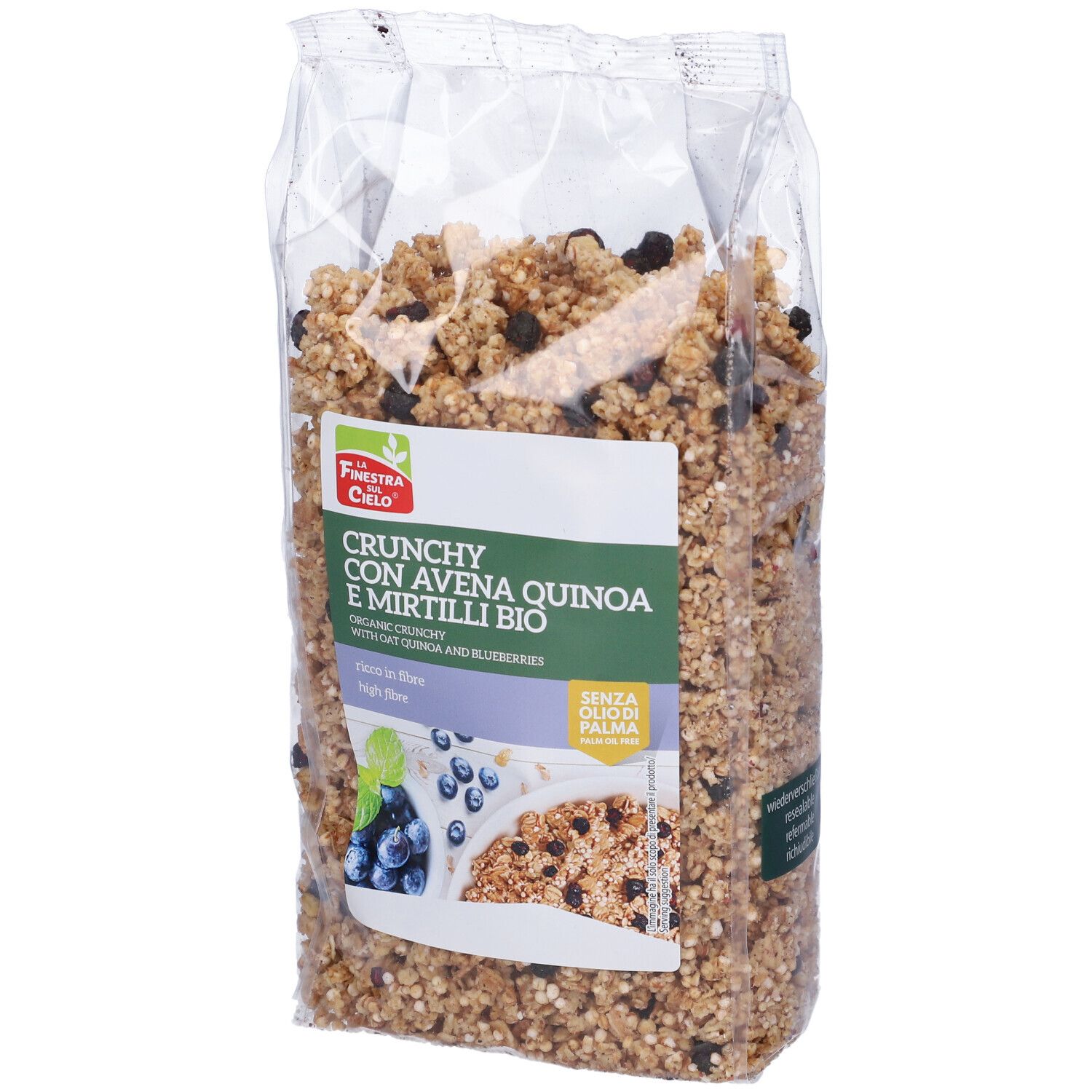 Crunchy Con Avena Quinoa E Mirtilli