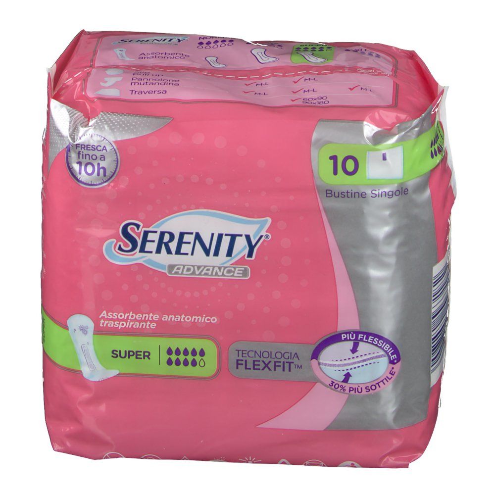 Serenity® Advance Super, Assorbente Anatomico Traspirante