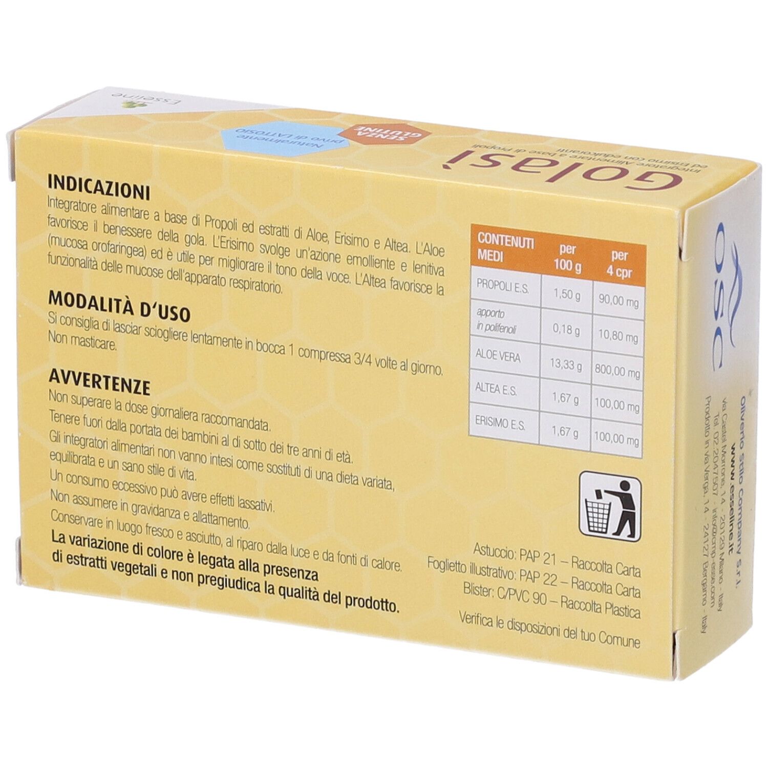 Golasi' 20Cpr Sublinguali