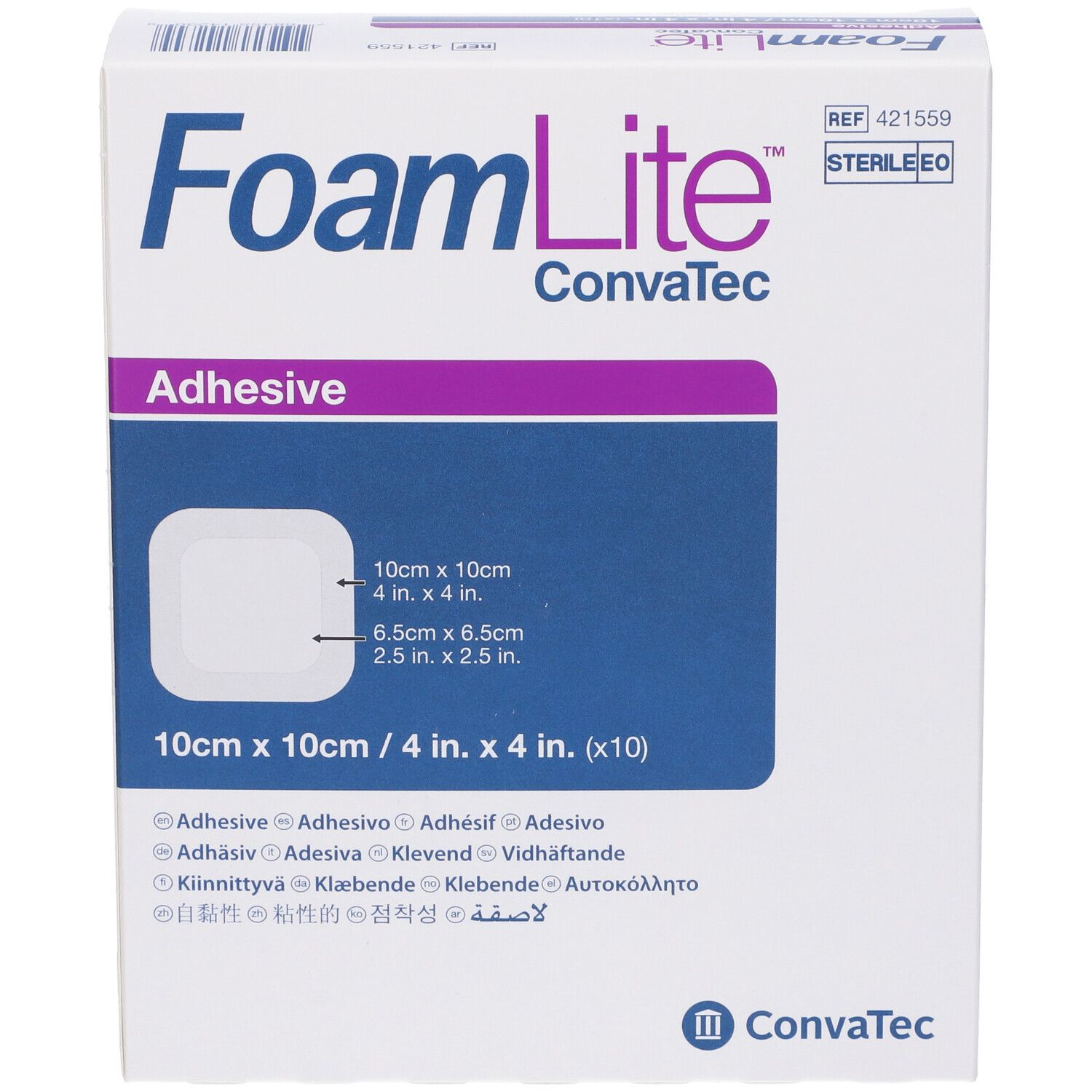 Convatec Foam Lite 10X10 10Pz