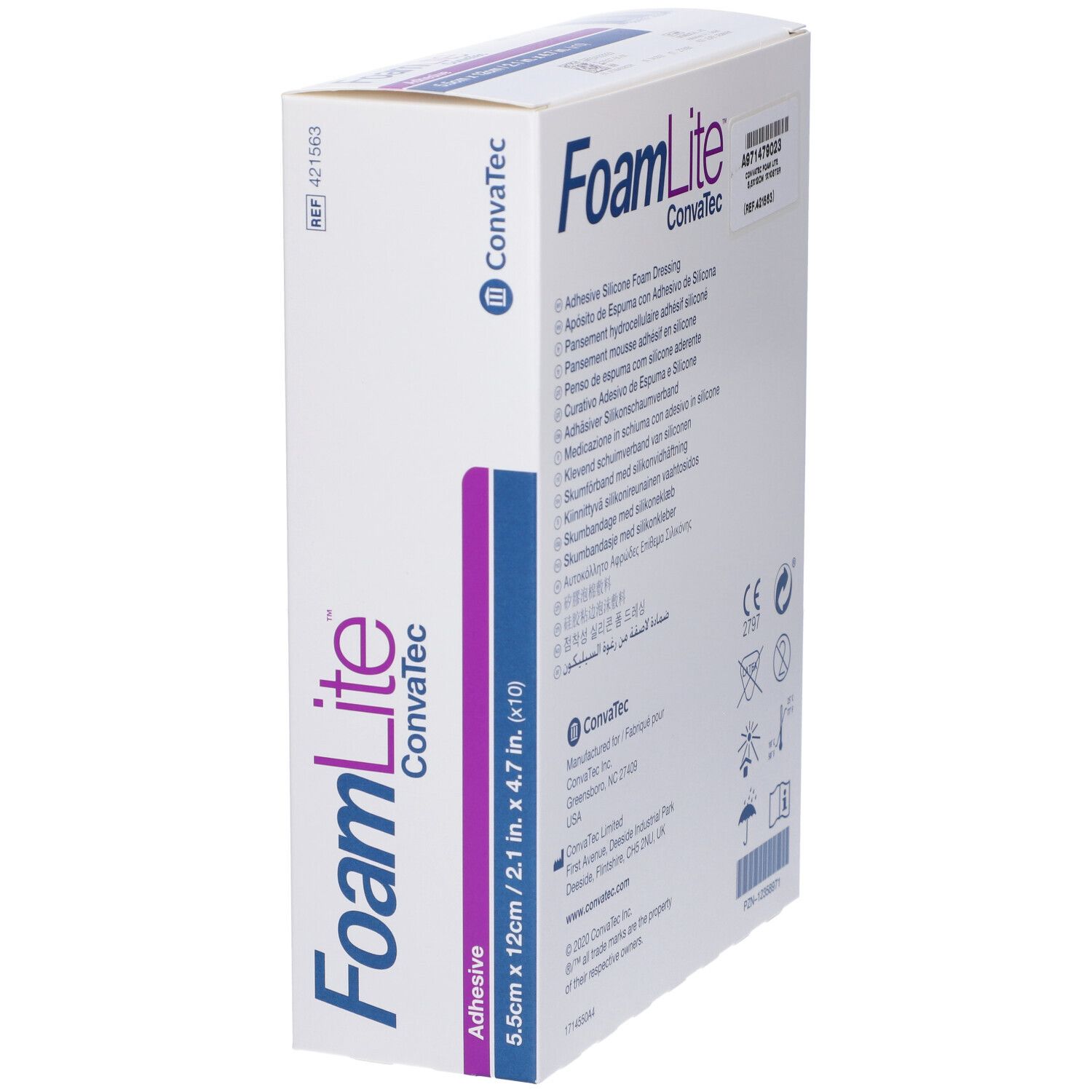 ConvaTec FoamLite Medicazione in Schiuma 5,5 x 12 cm