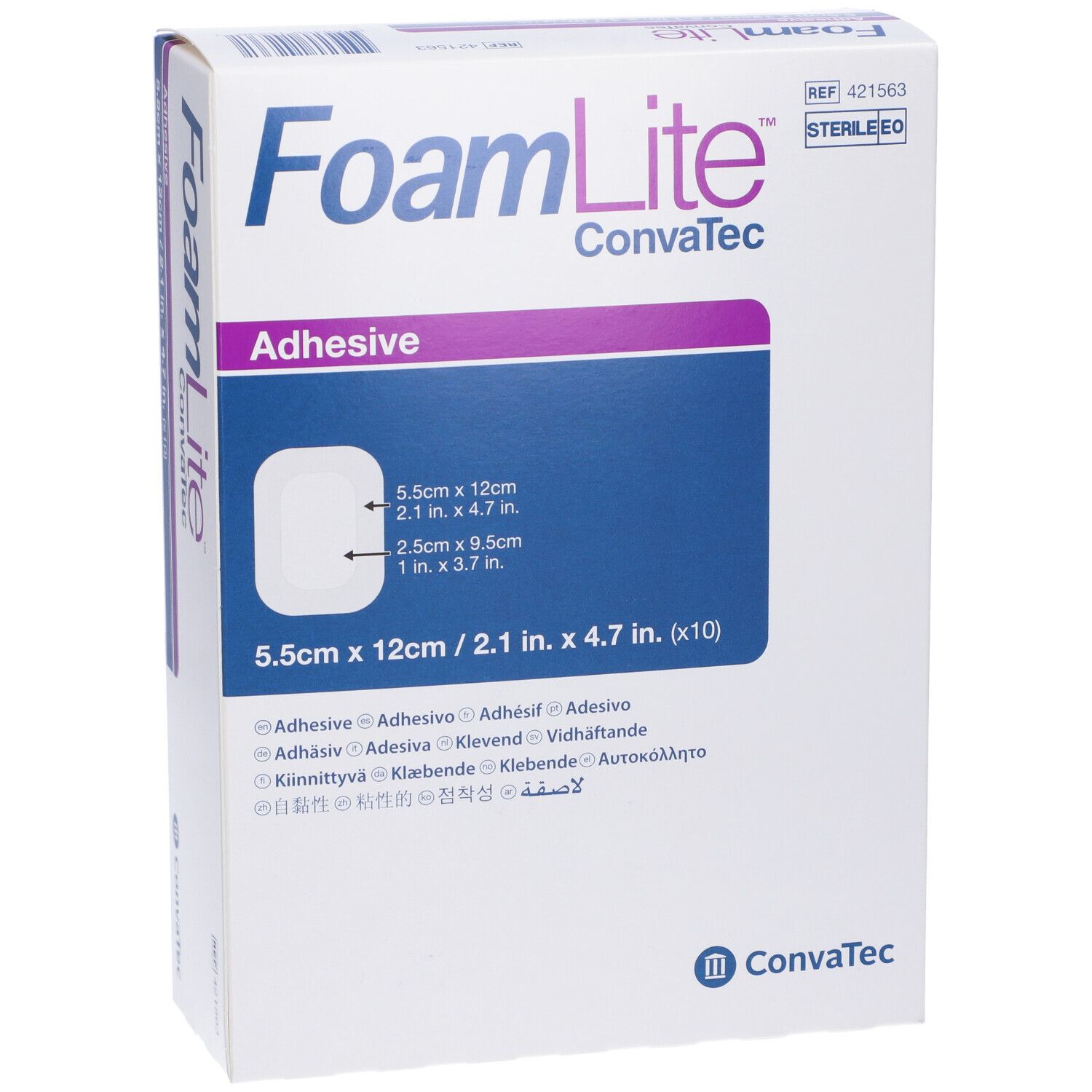ConvaTec FoamLite Medicazione in Schiuma 5,5 x 12 cm