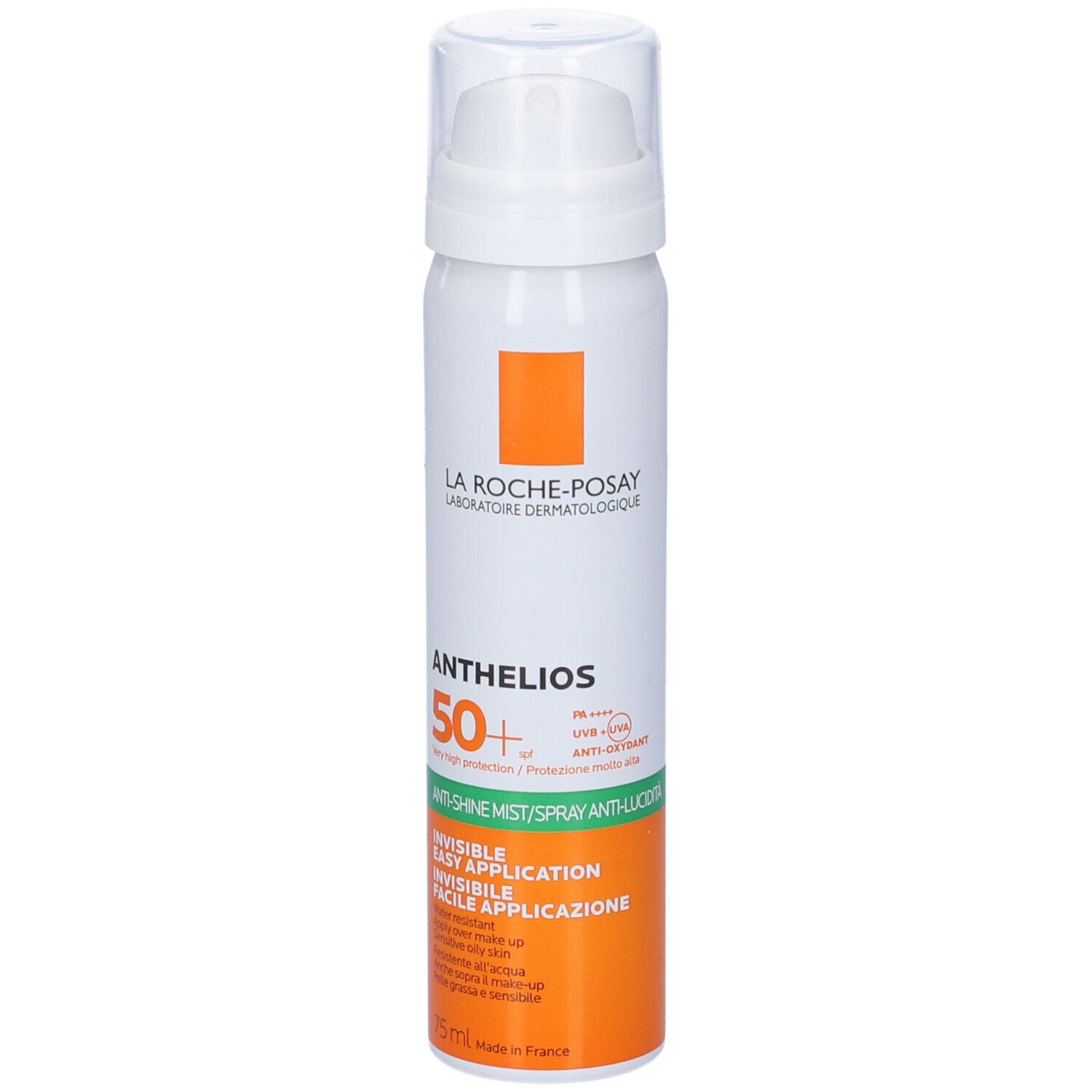 La Roche-Posay Anthelios Spray Viso Invisibile SPF 50+ 75 ml Protezione solare viso opacizzante