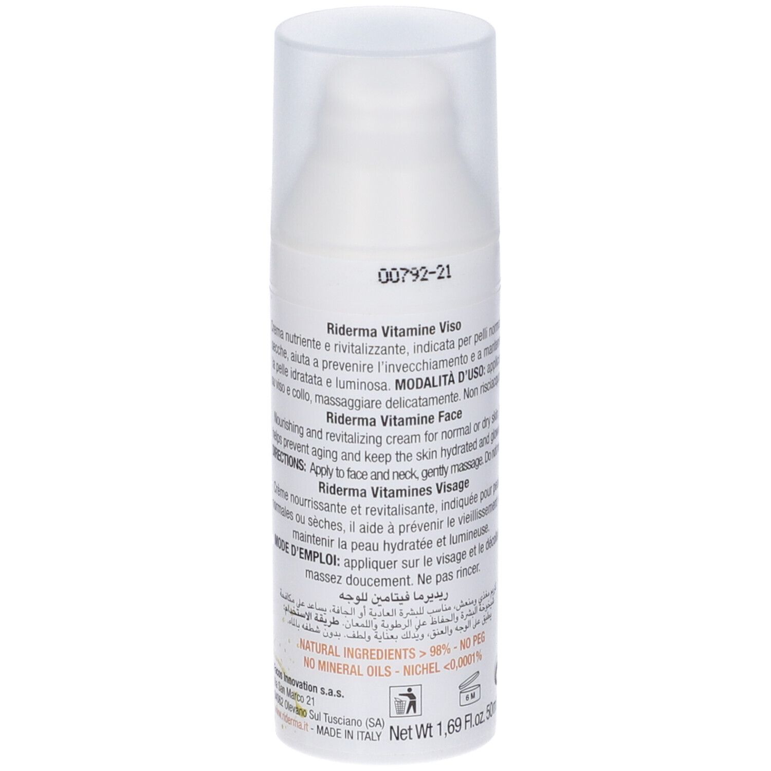 Riderma Vitamine Viso 50 Ml