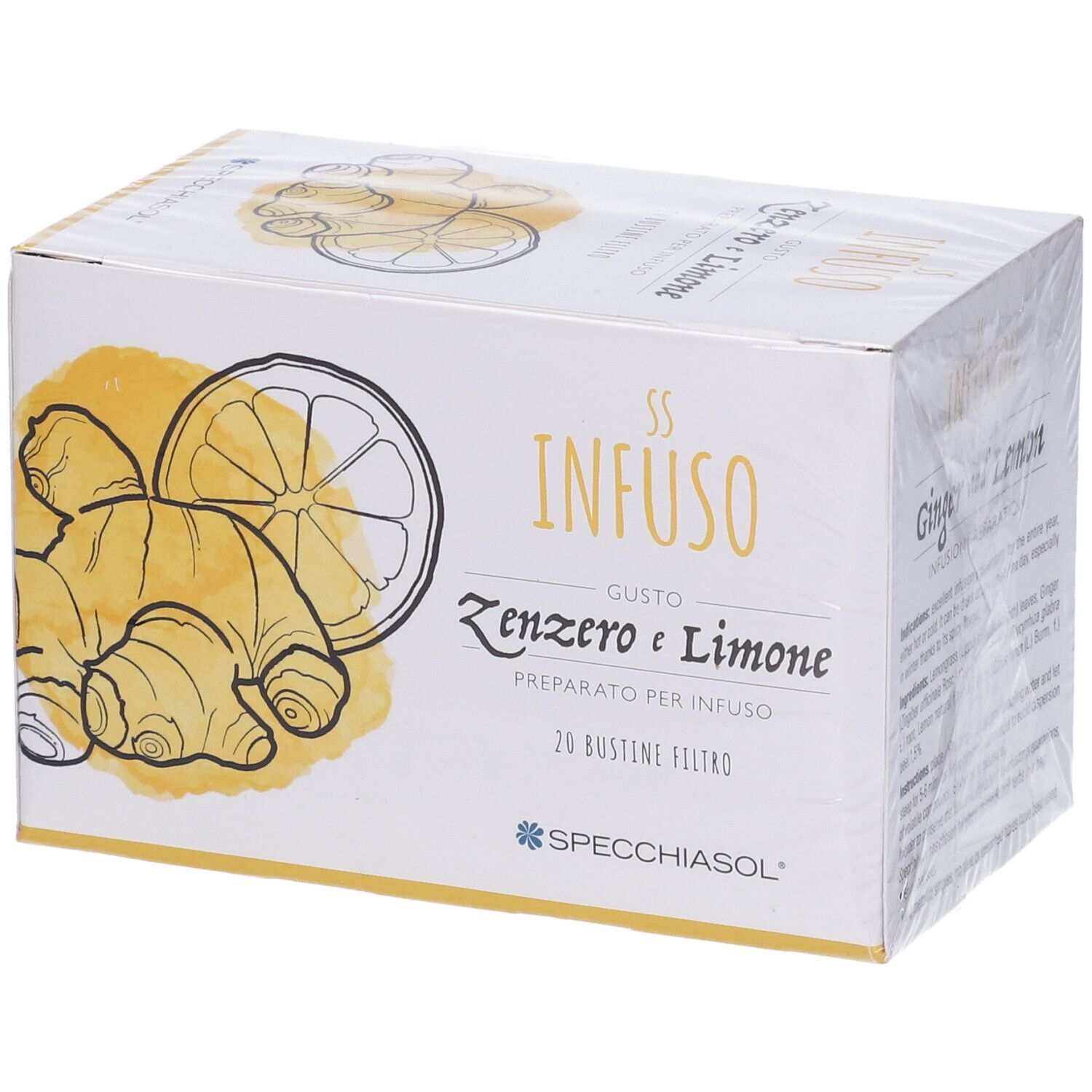 Specchiasol Infuso Zenzero E Limone 20 Filtri