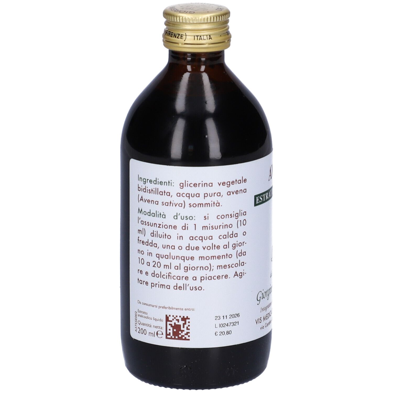 Avena Estratto Integrale 200 Ml
