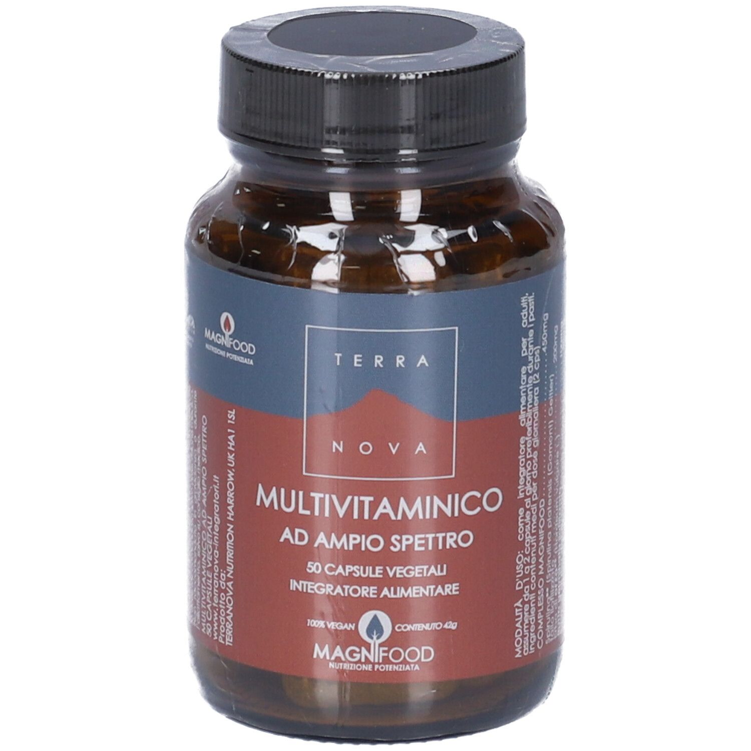 Terranova Multivitaminico Ad Ampio Spettro, 50 capsule vegetali.