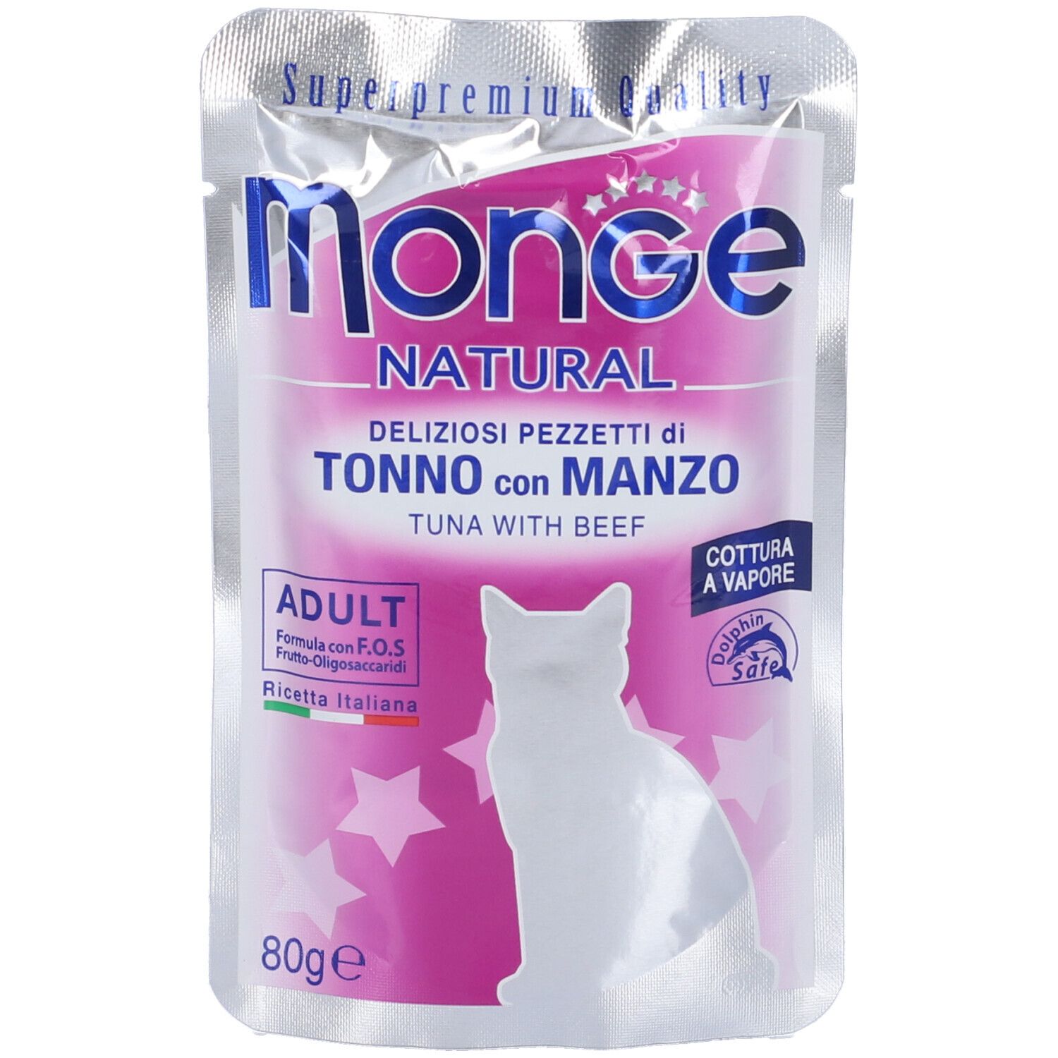 Monge Natural Pezzetti Di Tonno Con Manzo Gatti Adulti