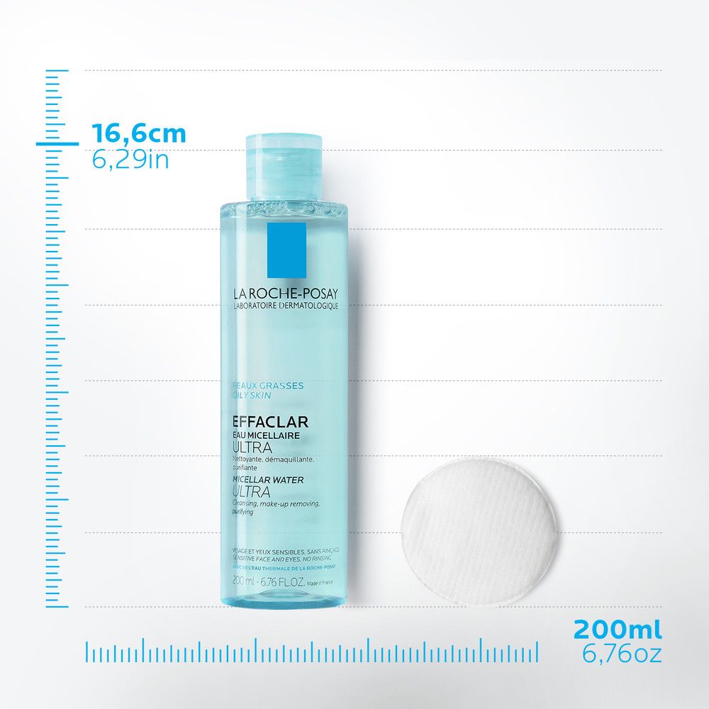 La Roche-Posay Effaclar Detergente Viso Acqua Micellare per pelle grassa 200 ml