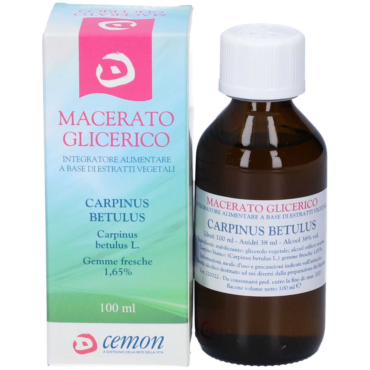 Carpinus Betulus Gemme Macerato Glicerico 100 Ml