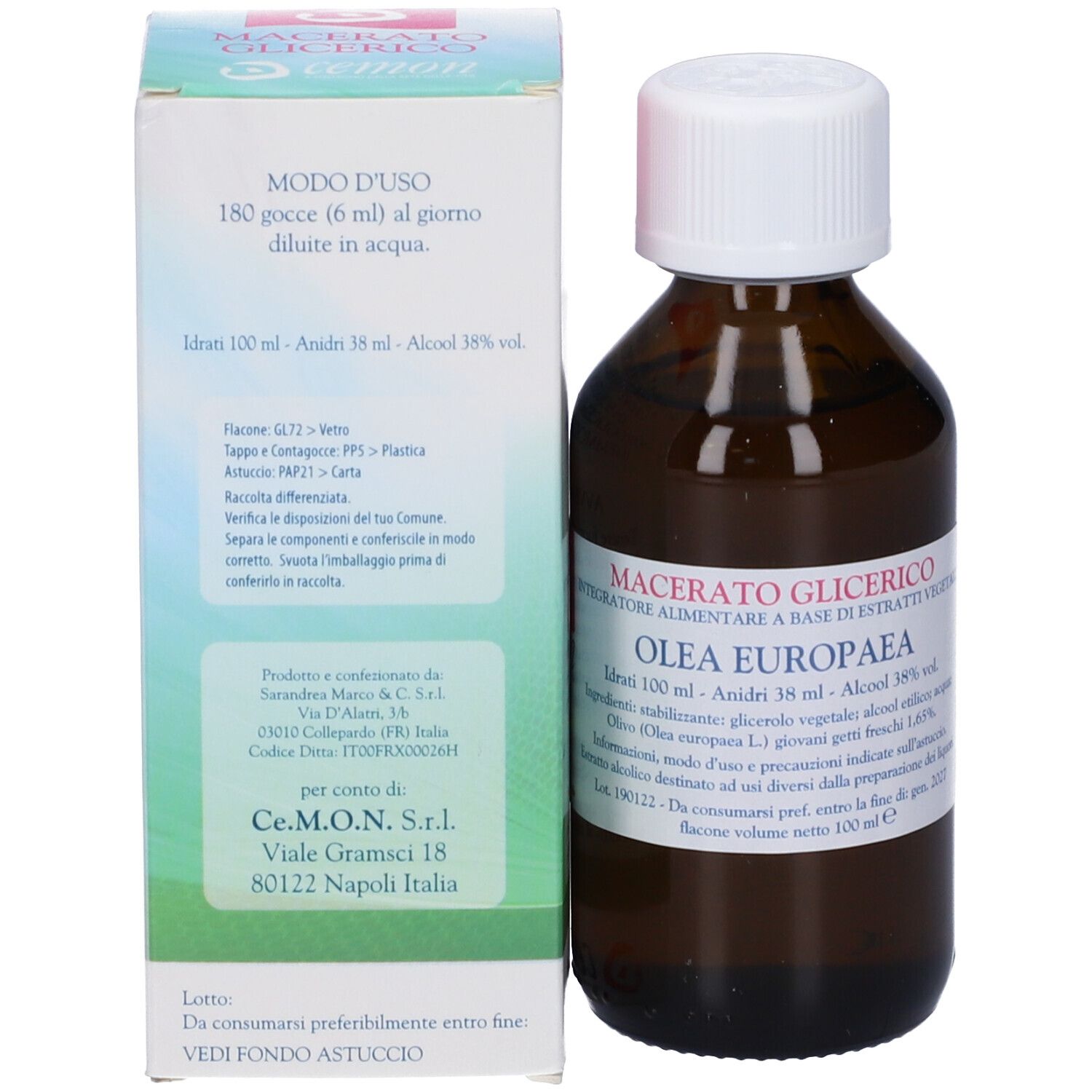 Olea Europea Getti Macerato Glicerico 100 Ml