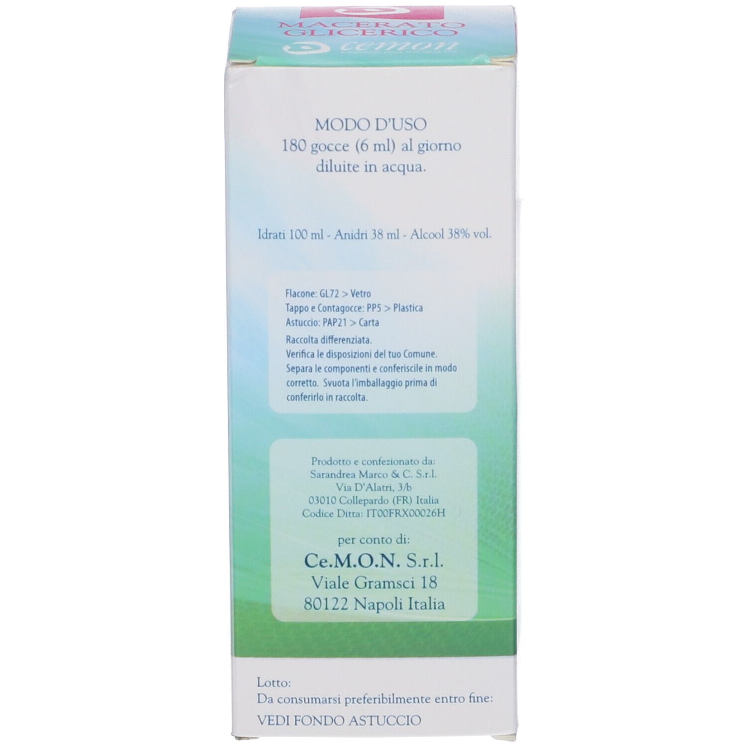 Olea Europea Getti Macerato Glicerico 100 Ml