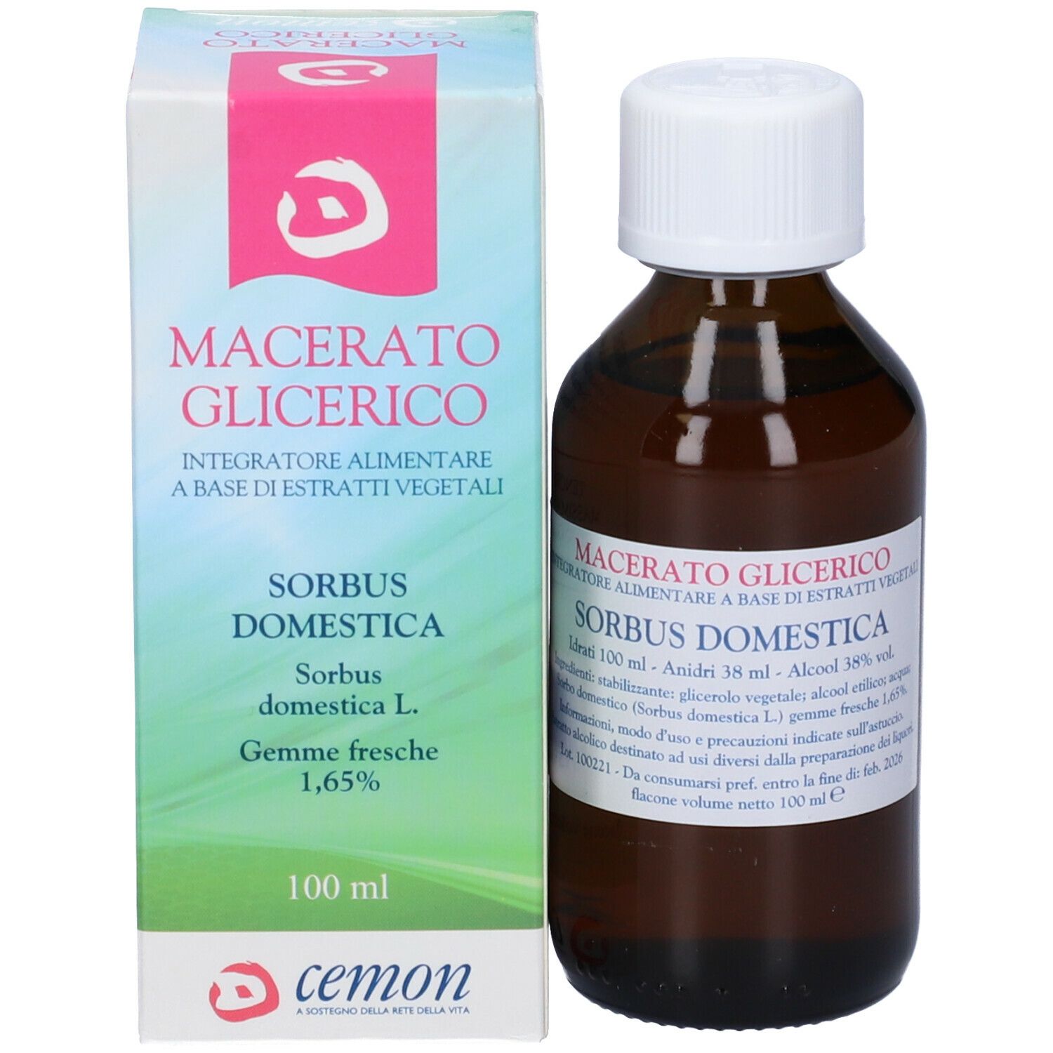 Sorbus Domest Gemme Macerato Glicerico 100 Ml