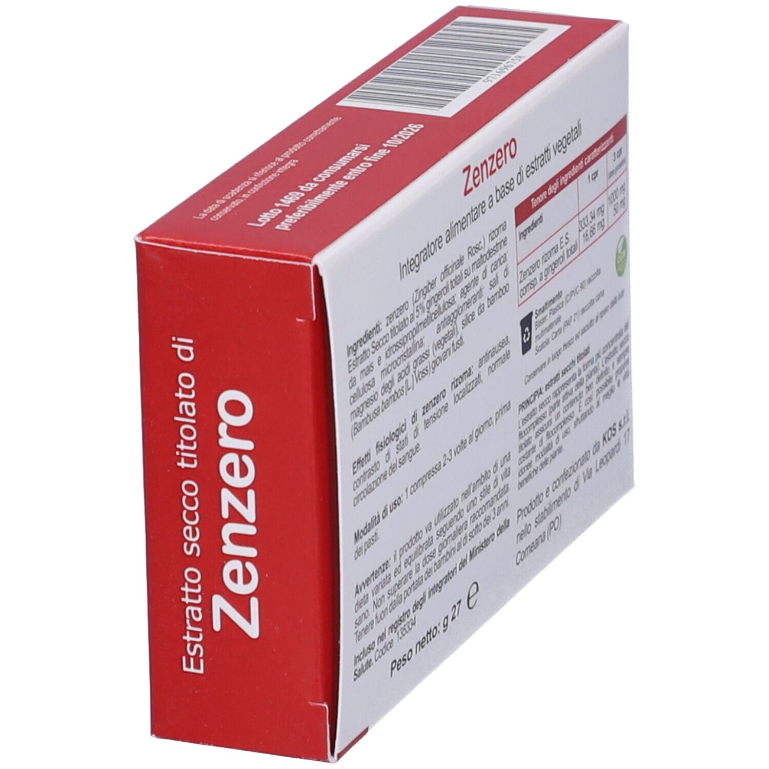 KOS Zenzero Compresse