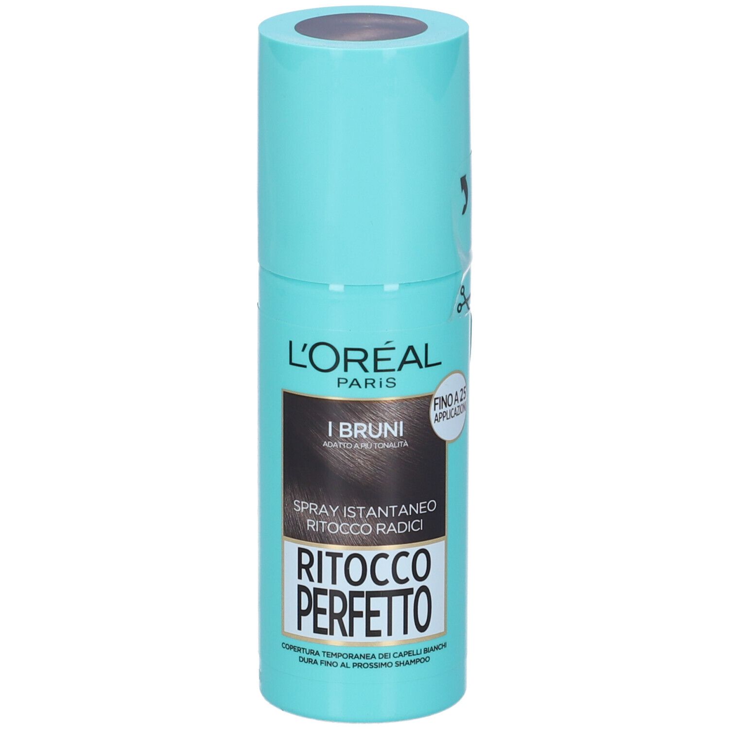 L'Oréal Paris Ritocco Perfetto, Spray Istantaneo Correttore per Radici e Capelli Bianchi, Colore: Bruno, 75 ml