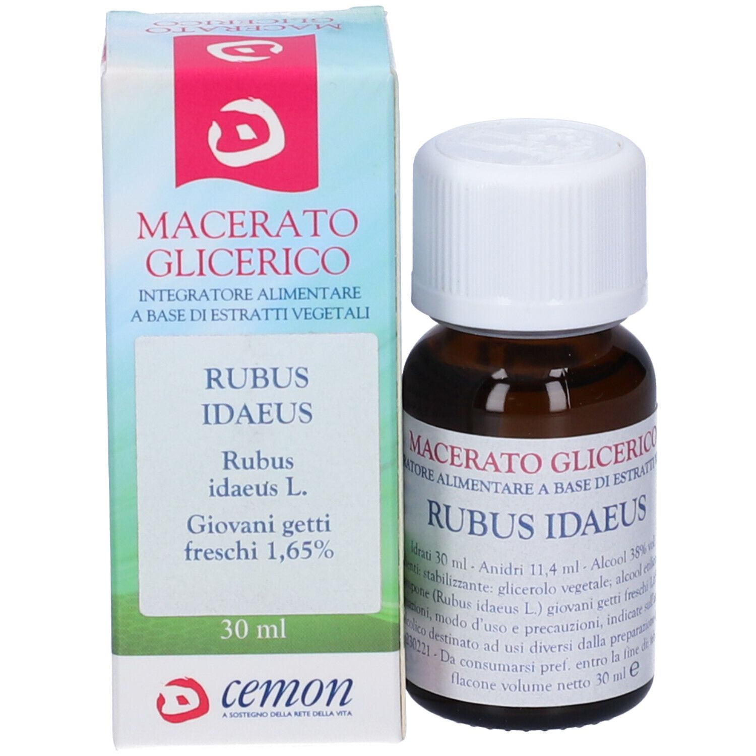 Rubus Idaeus Getti Macerato Glicerico 30 Ml
