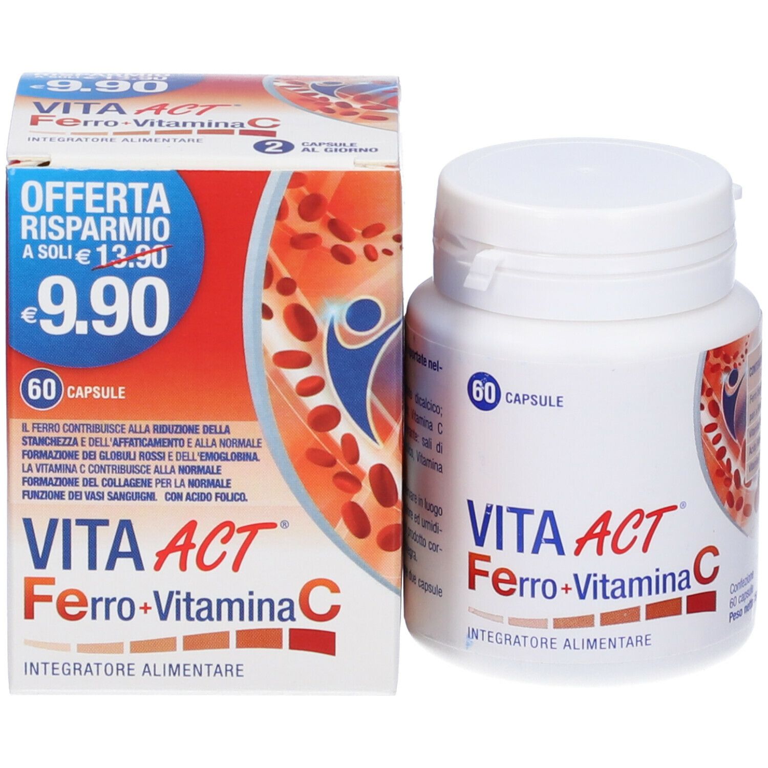 VITA ACT® Ferro + Vitamina C Integratore Alimentare