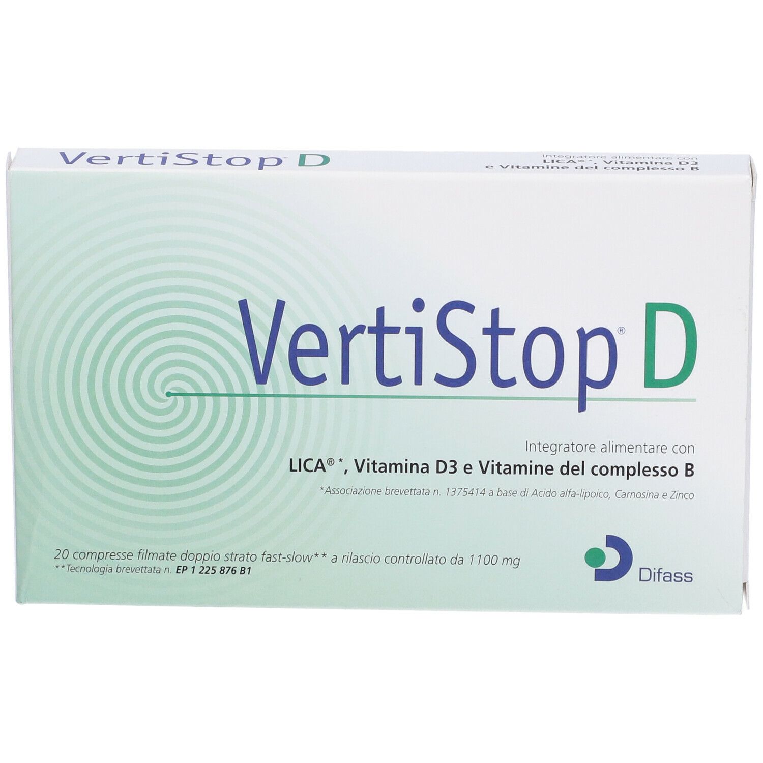 Vertistop D 20 Compresse Da 1100 Mg