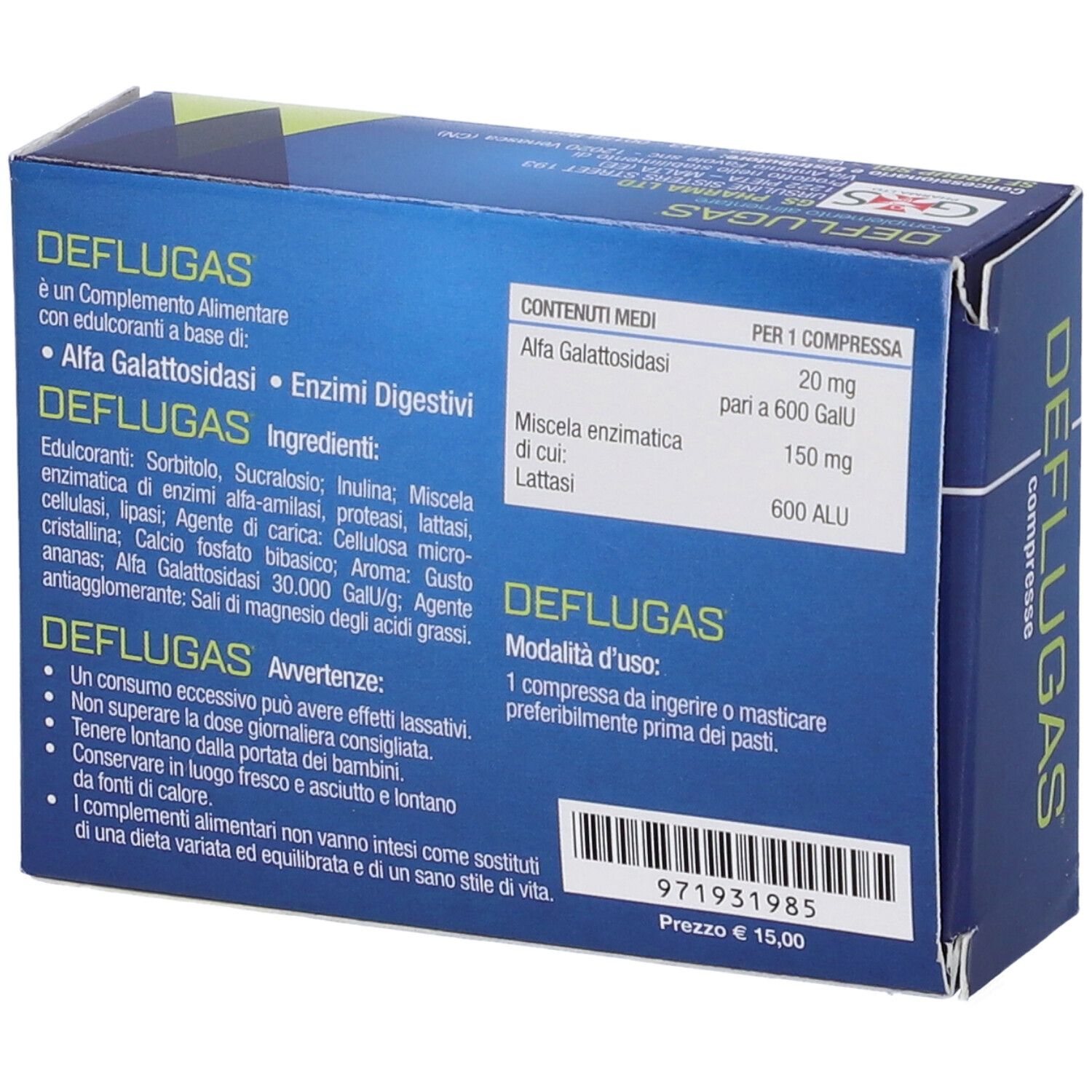 Deflugas 30 Compresse Masticabili