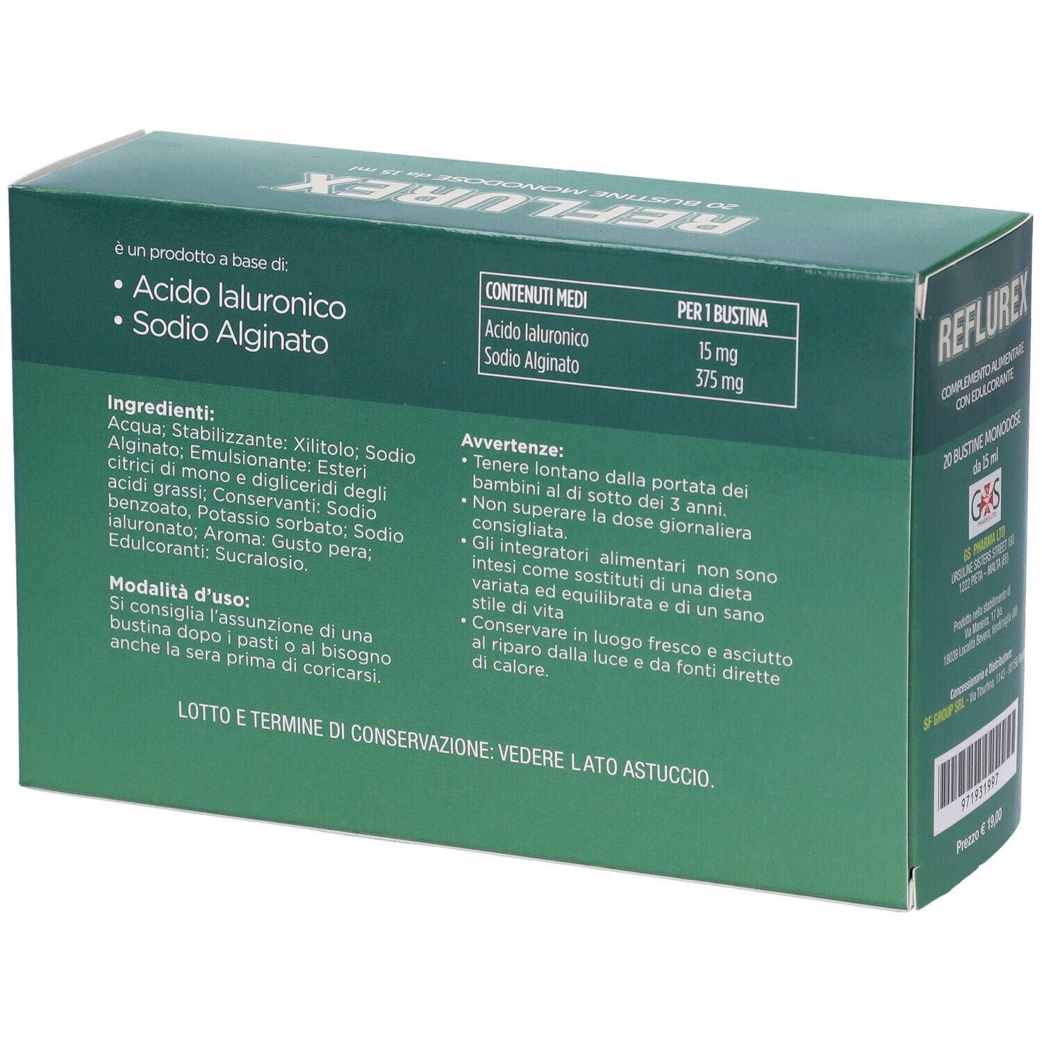 Reflurex 20 Bustine Monodose