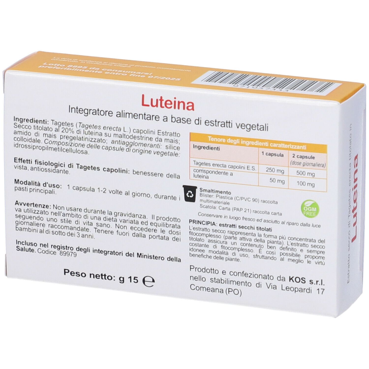 KOS Luteina Capsule