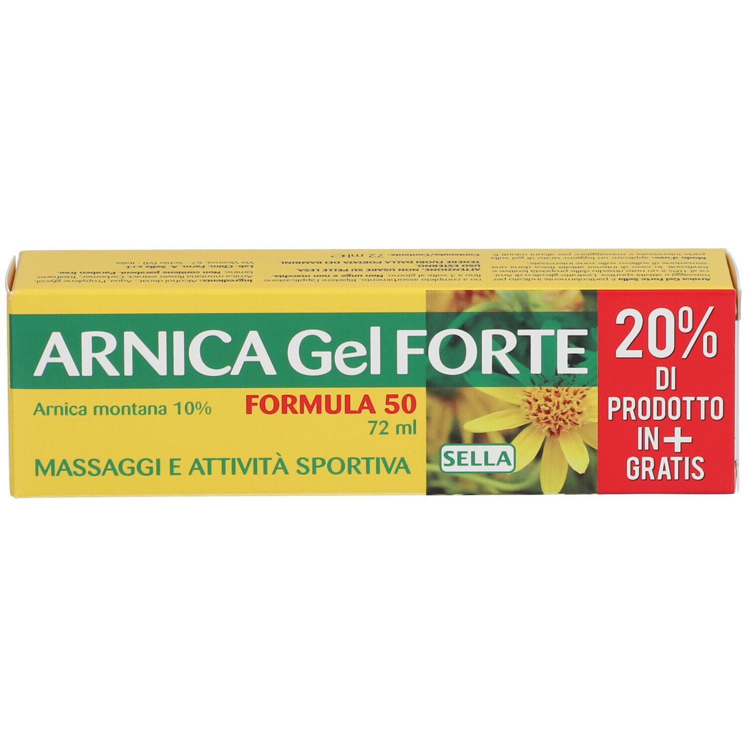 Sella Arnica 10 % Gel Forte Formula 50